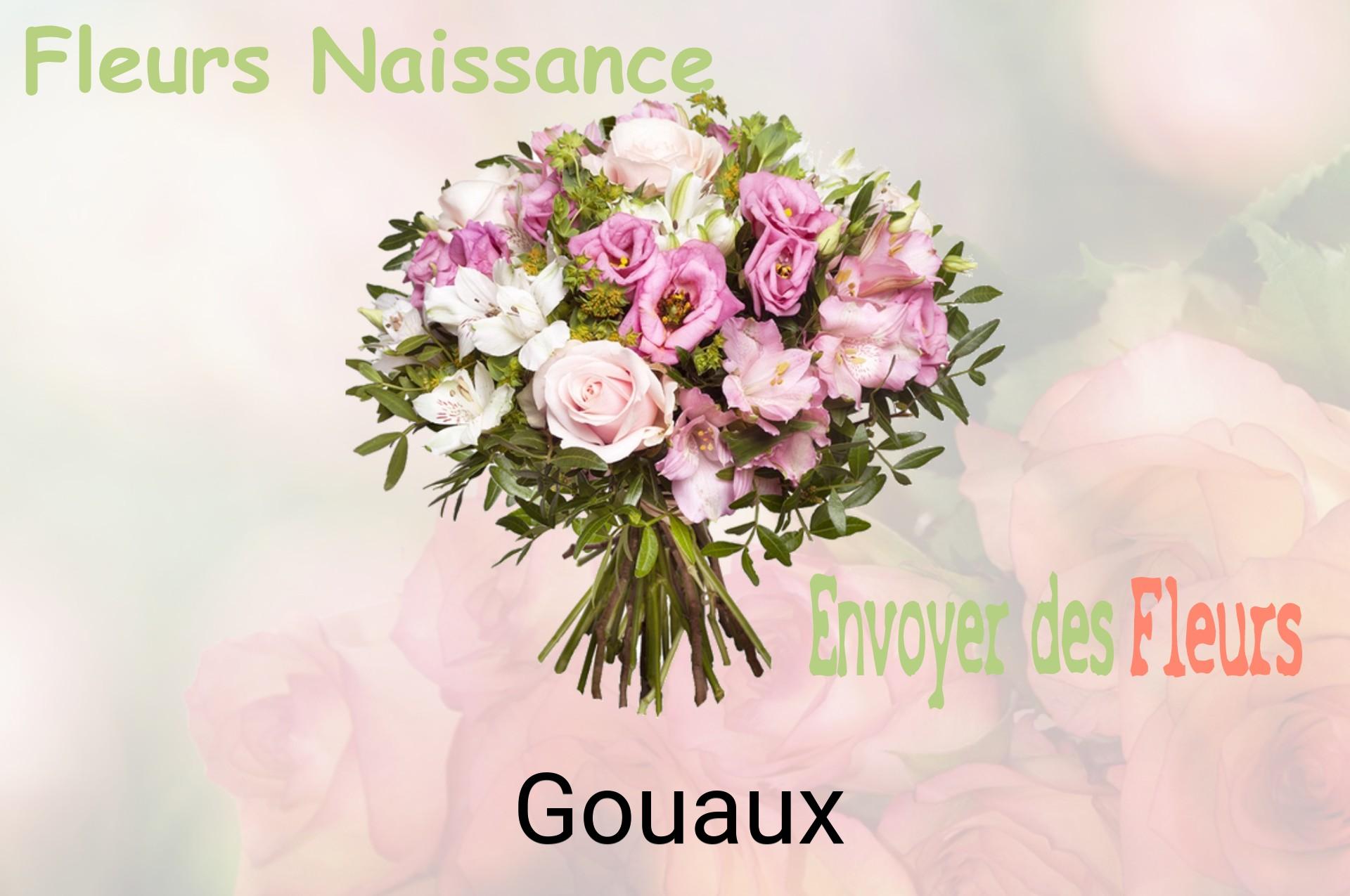 Bouquet de fleurs de naissance livré à Gouaux